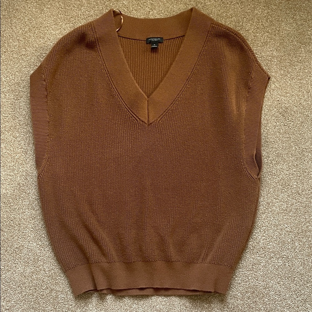 Ann Taylor Chocolate Knit Sweater